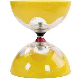 Diabolo hyperspin jaune + baguettes alu