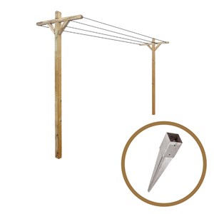Kit étendoir + 2 supports à enfoncer