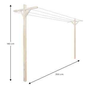 Kit étendoir + 2 supports à enfoncer