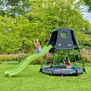 Aire de jeux métal toboggan