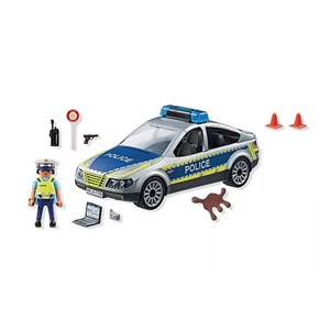 Voiture police avec sirène et gyrophare