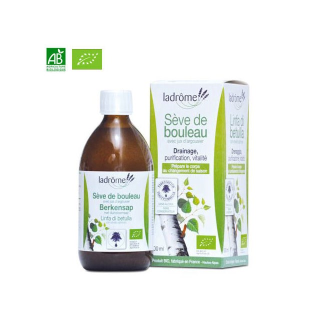 Sève de bouleau bio 500ml - drainage et