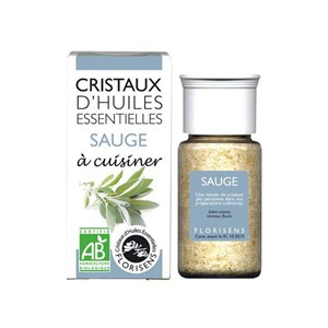 Cristaux d'huiles essentielles sauge bio