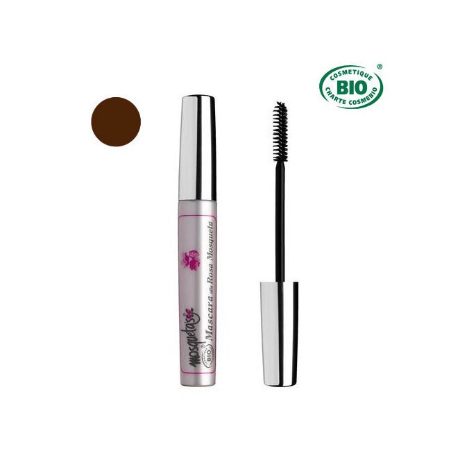 Mosqueta's - Mascara bio marron à la rose musquée 8ml
