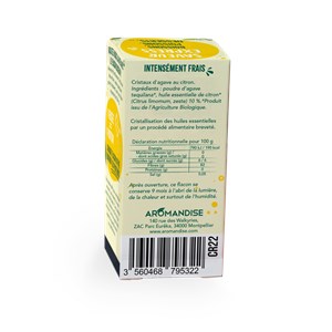 Cristaux d'huiles essentielles citron