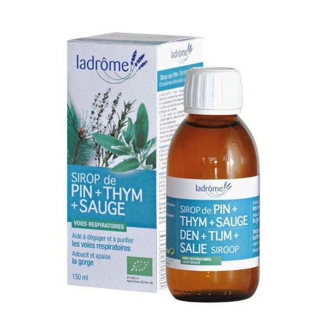 Ladrôme - Sirop de pin, thym et sauge bio 150ml
