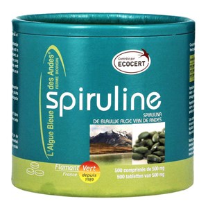 Spiruline ecocert 500mg 500 comprimés