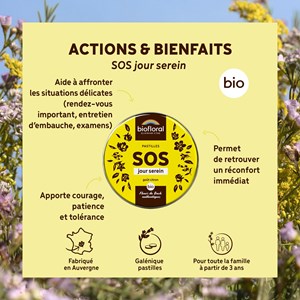 Pastilles de secours bio sans alcool