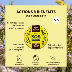 Pastilles de secours nuit paisible
