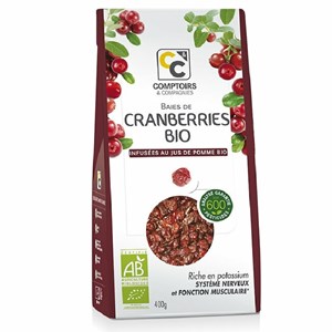 Baies de cranberries bio séchées