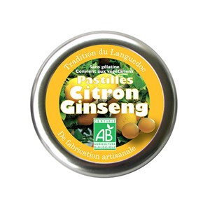 Pastilles bio citron ginseng 45g