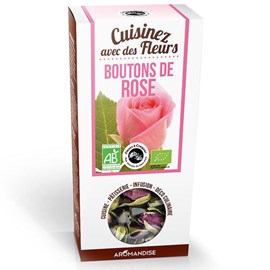 Fleurs à croquer boutons de rose bio 30g