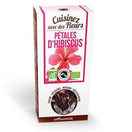 Fleurs à croquer pétales d'hibiscus bio