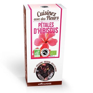 Fleurs à croquer pétales d'hibiscus bio