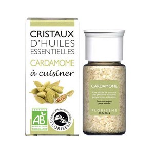 Cristaux d'huiles essentielles cardamome