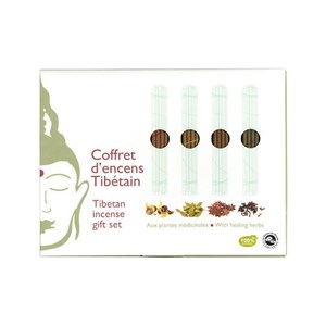 Coffret d'encens tibétains 4 senteurs