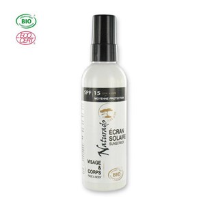Crème solaire bio indice 15 peaux mates