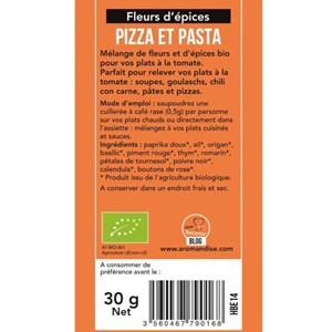 Fleurs d'épices bio pizza et pasta
