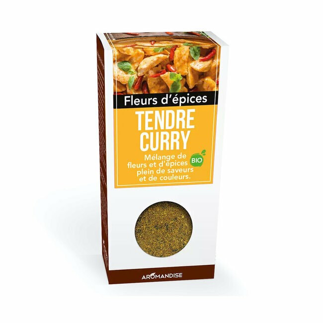 Fleurs d'épices bio tendre curry