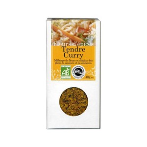 Fleurs d'épices bio tendre curry