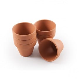 30 pots en terre cuite 6 cm