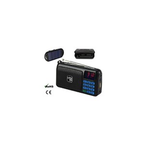 Radio lampe torche mp3 - panneau solaire