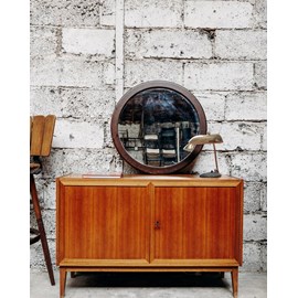 Igor, le miroir rond en bois n°543