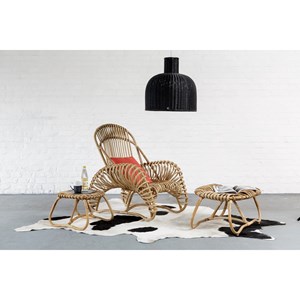 Fauteuil en rotin boucle