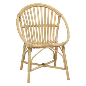 Fauteuil en rotin bruno