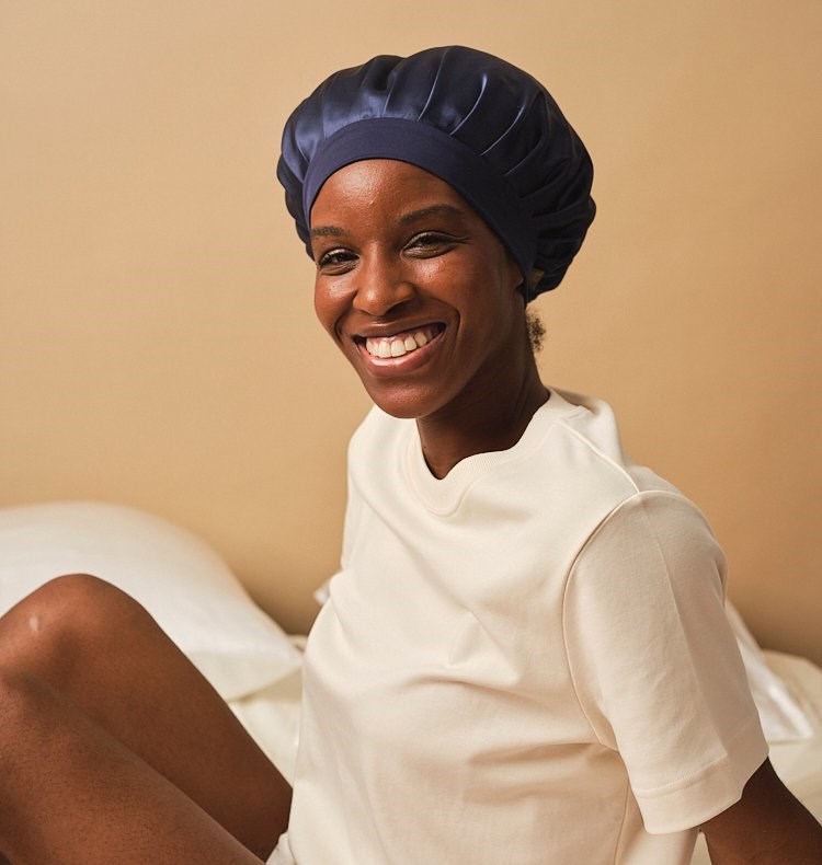 Bonnet de nuit en soie made in france