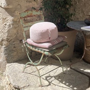 Zafu - coussin méditation rose pastel
