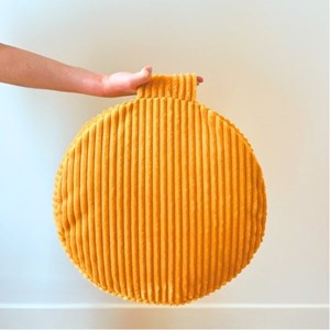 Zafu - coussin méditation jaune safran