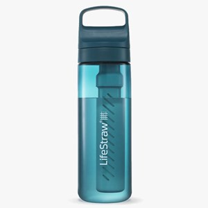 Gourde filtre à eau lifestraw go series 650 ml bleu turquoise