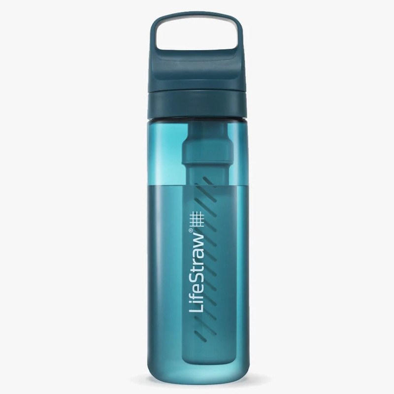 Gourde filtre à eau lifestraw go series 650 ml bleu turquoise