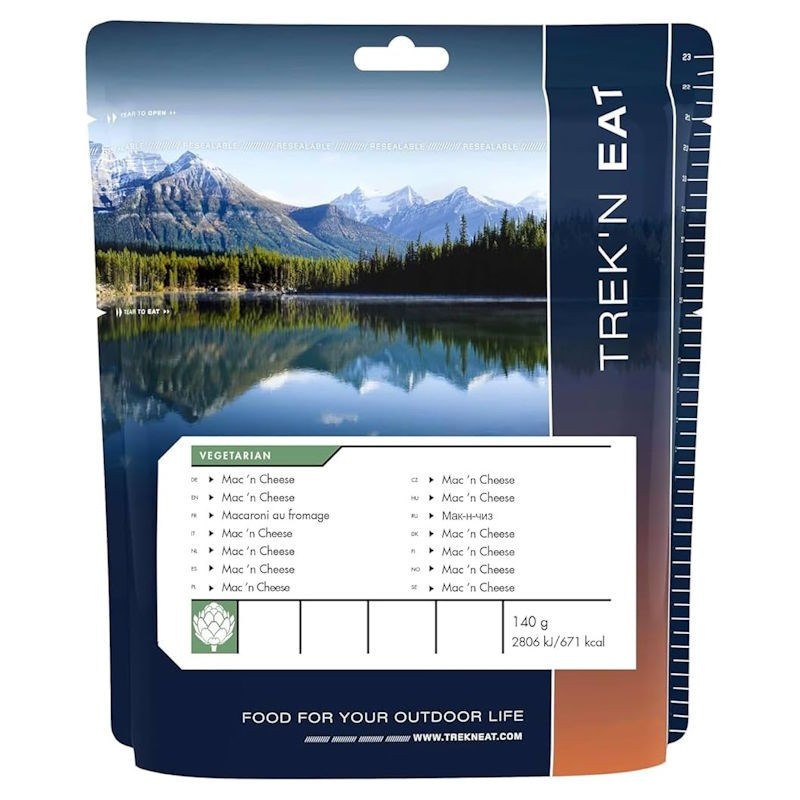 Repas lyophilisé trek'n eat macaroni au