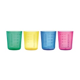 Lot de 4 mini-tasses graduées babycup