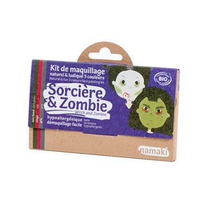 Kit de maquillage 3 couleurs sorcière et