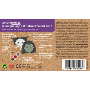 Kit de maquillage 3 couleurs sorcière et