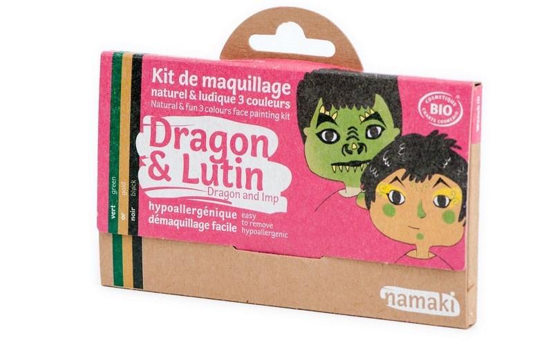 Kit de maquillage 3 couleurs dragon et l