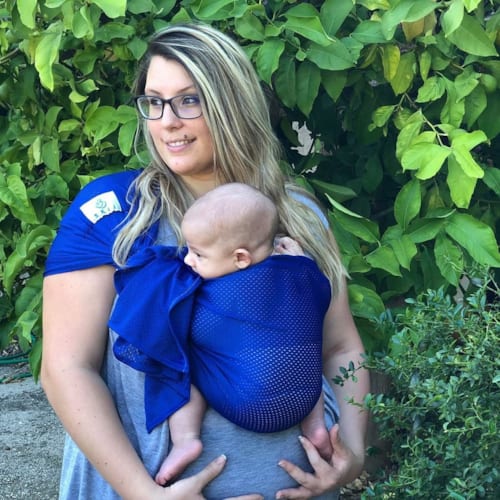 Lucky France - Porte-bébé sling sukkiri bleu électrique