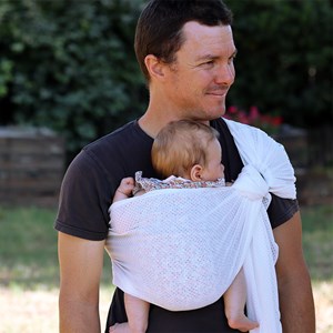 Porte-bébé sling sukkiri blanc
