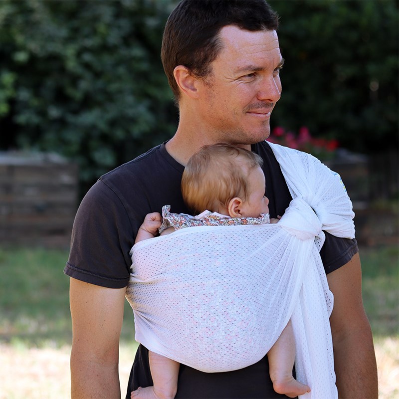 Porte-bébé sling sukkiri blanc