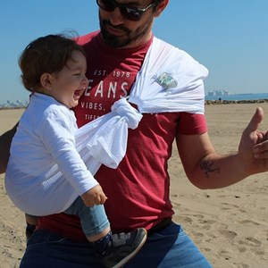 Porte-bébé sling sukkiri blanc