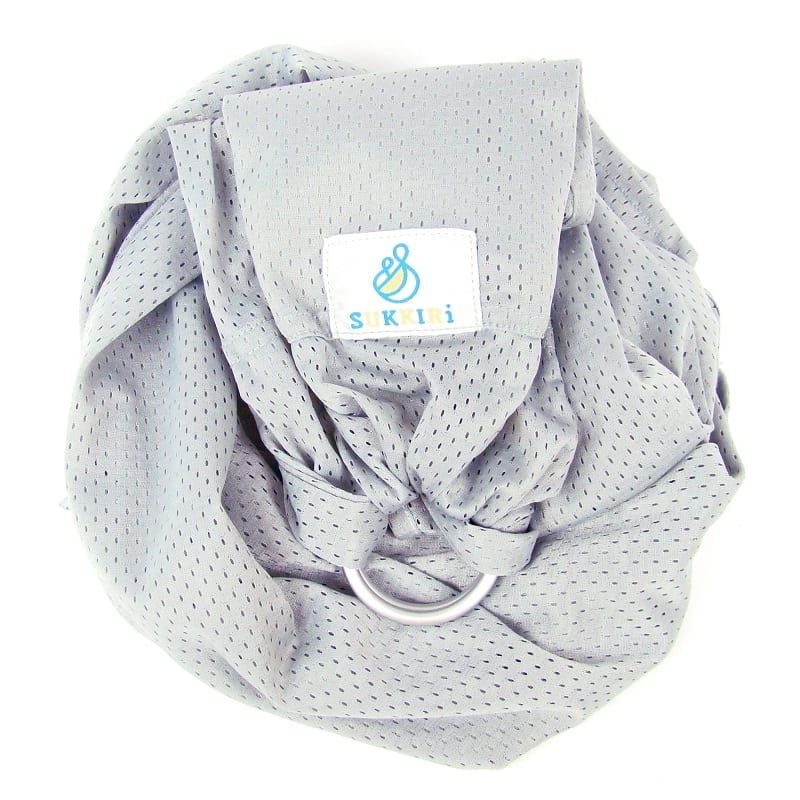 Porte-bébé sling sukkiri gris (Lucky France) - Image 4