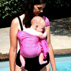Porte-bébé sling sukkiri rose