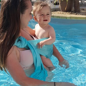 Porte-bébé sling sukkiri menthe