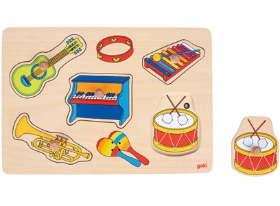 Puzzle à boutons instruments de musique
