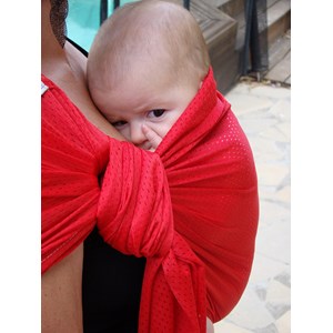 Porte-bébé sling sukkiri rouge