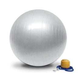 Ballon yoga, gym ou pilates - gris 55cm