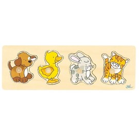 Puzzle à boutons bébés animaux goki